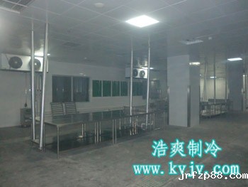 成都环球中心冷库中的速冻库